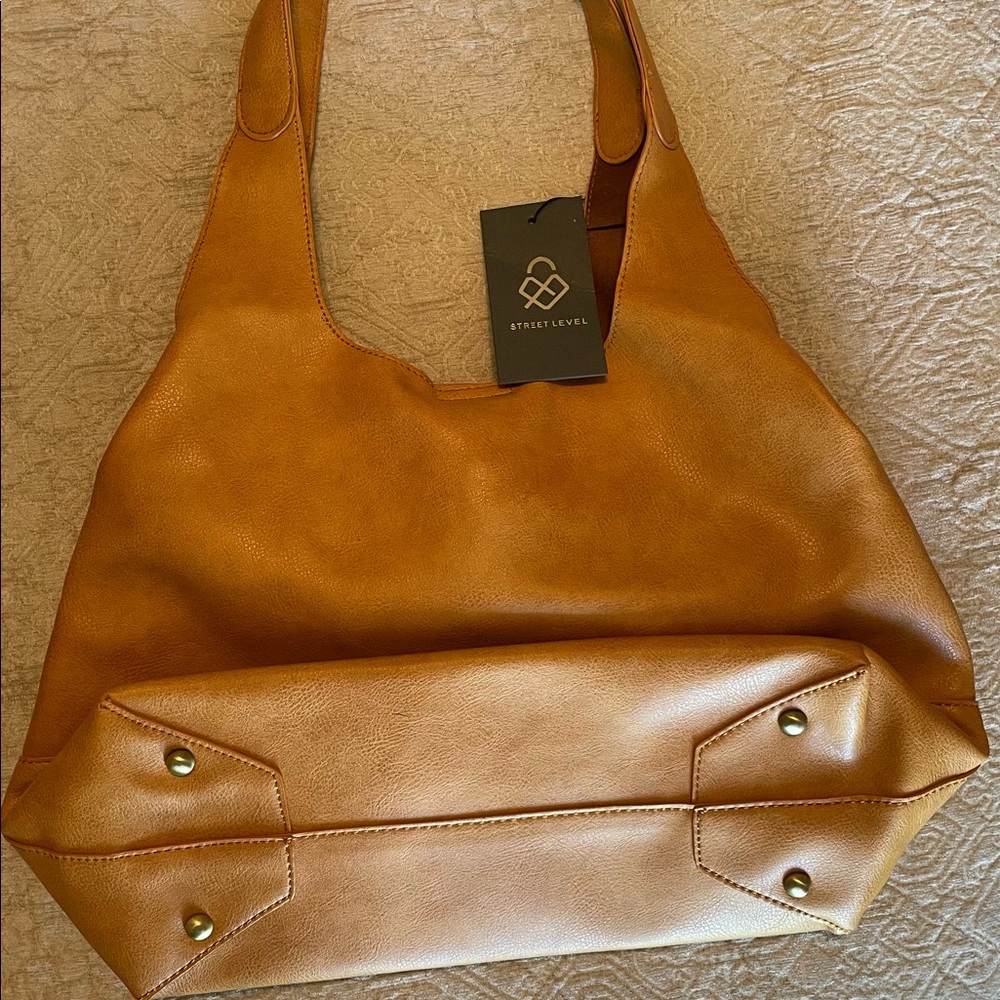 Street Level Peter Shoulder Bag- Mustard